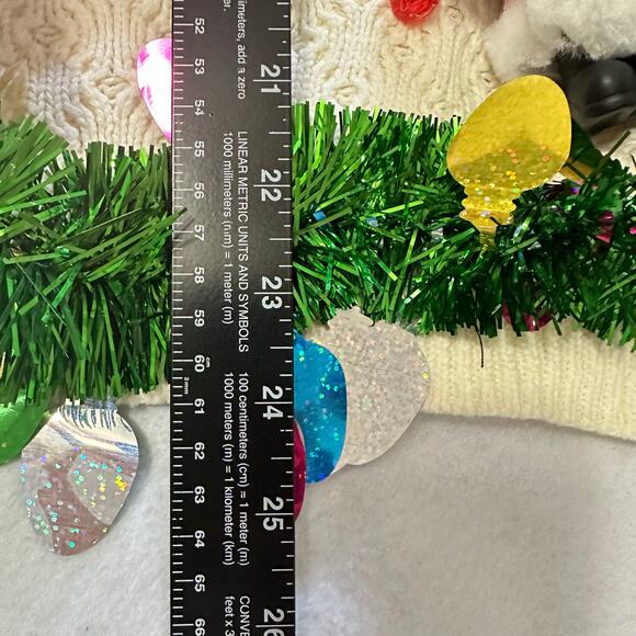 Ugly Christmas Sweater Squishmallow Santa LIGHTS UP Tinsel Xmas Party Winner XL - Picture 5 of 5